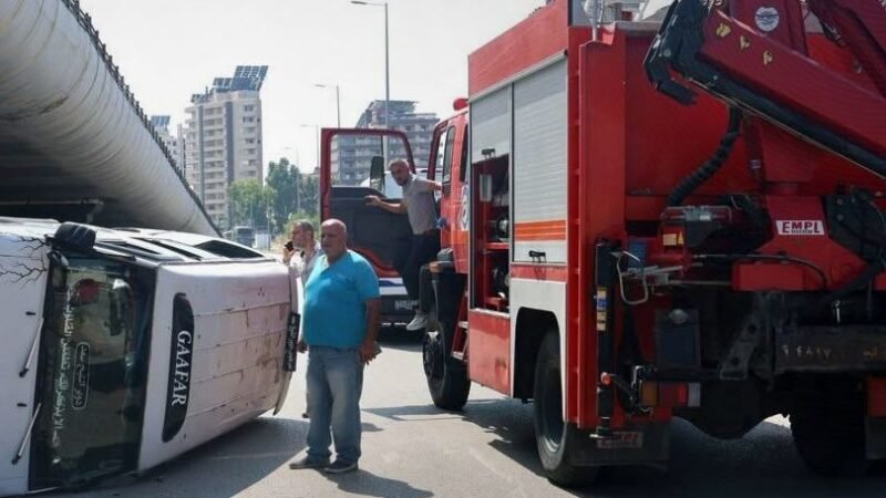 إصابة 12 شخصاً في حوادث سير وحرائق متفرقة بسوريا خلال 24 ساعة