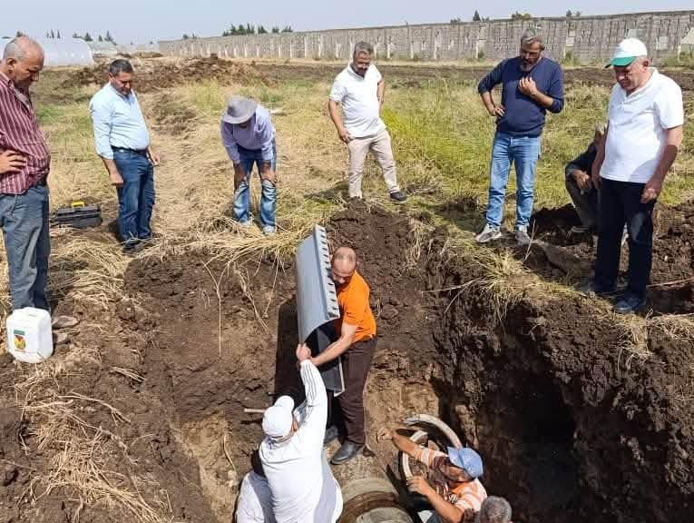 استخدام تقنية صيانة حديثة لإصلاح خطوط الري في طرطوس
