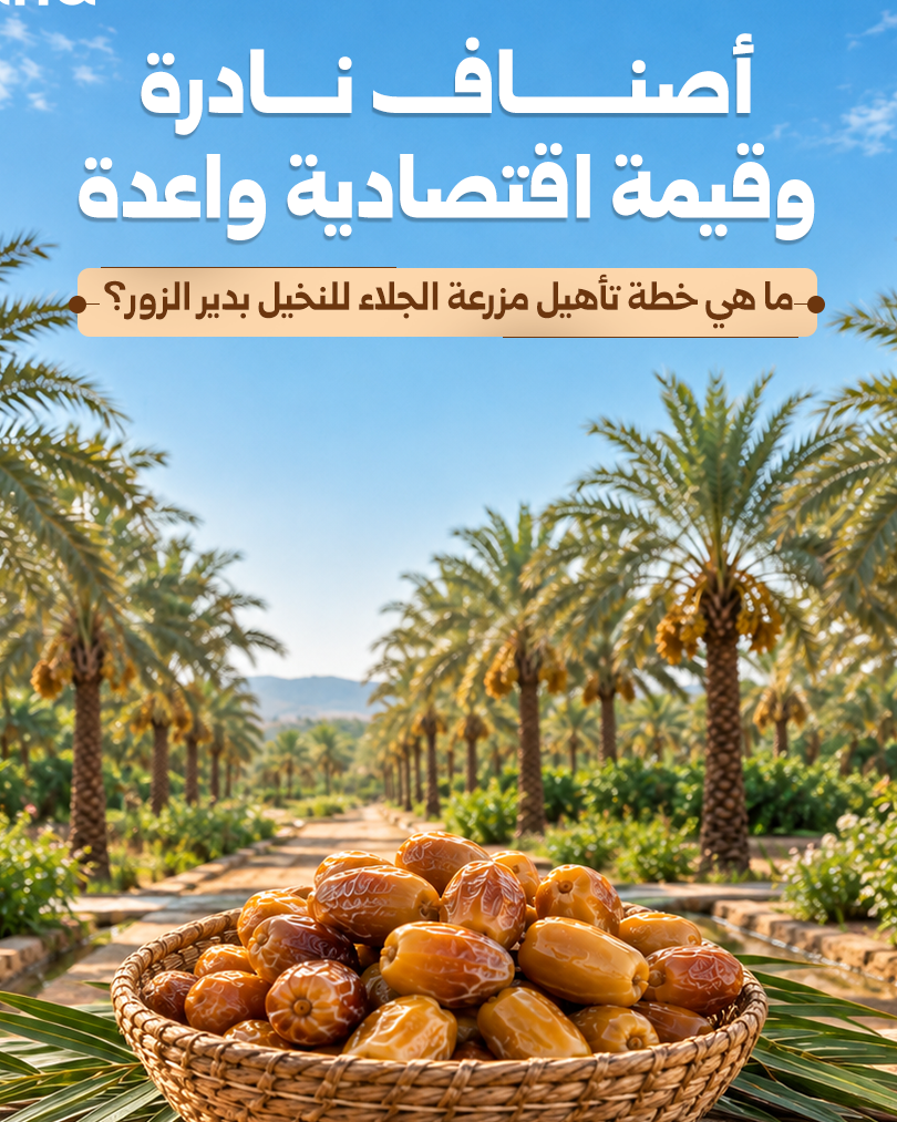 تأهيل مزرعة مدينة الجلاء للنخيل بدير الزور لدعم إنتاج التمور