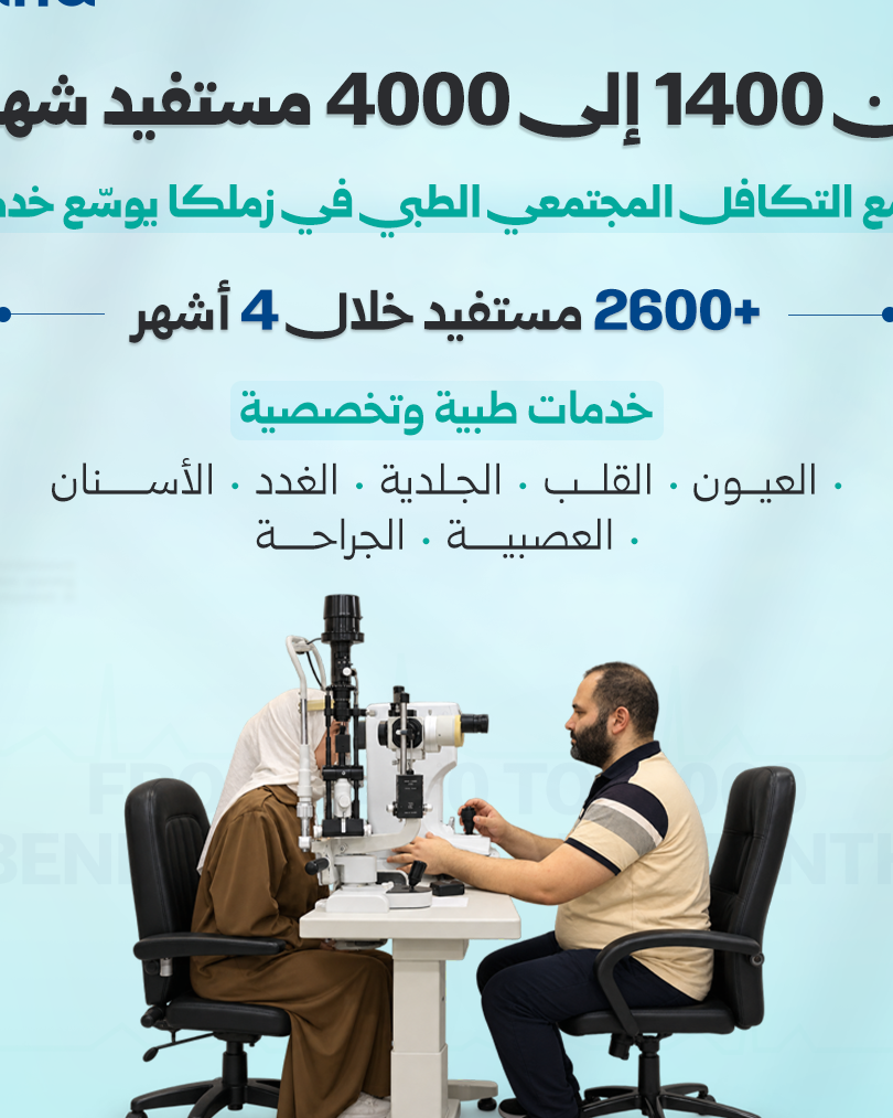 توسع طبي في مجمع التكافل المجتمعي بزملكا لخدمة 4000 مستفيد شهرياً
